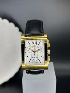 Charmex Of Switzerland Men’s Watch, Chronograph, Sapphire Crystal, Leather Strap - Picture 1 of 5