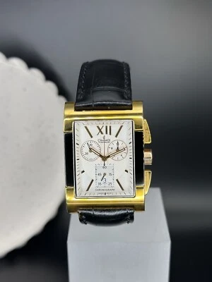 Reloj Charmex Of Switzerland Hombre, Cronógrafo, Cristal de Zafiro, Correa de Cuero Foto 1 de 4