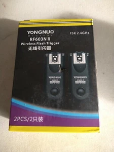 Yongnuo RF-603N II Wireless Flash Trigger Kit for Nikon DC2 Connection - Picture 1 of 10