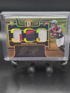 NFL Dameon Pierce 2022 Gold Standard Rookie Jersey Autograph Triple 41/49 - Picture 1 of 2