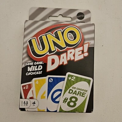 Uno Dare! Card Game Same Game Wild Choices! Mattel Kids or Adults ages 7 and Up - Image 1 of 2