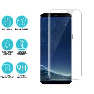 Cubierta protectora de pantalla de vidrio templado 9H curvo 5D para Samsung Galaxy Note 8 - Imagen 1 de 8