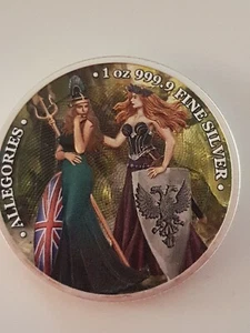 Allegories Britannia Germania 1oz Silber, Mystic Forest,2019 Mintage 50 Nr.041 - Bild 1 von 6
