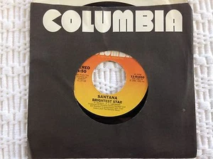 SANTANA WINNING / BRIGHTEST STAR 45RPM 7" Columbia 1981 11-01050 - Imagen 1 de 3