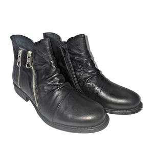 Miz Mooz Logic Damen-Stiefeletten schwarz Leder Reißverschluss Größe 40 US 8,5/9 - Bild 1 von 9