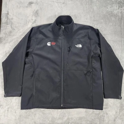 The North Face Jacket Mens 2XL Black Softshell Full Zip - Image 1 of 4
