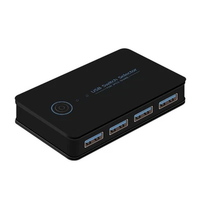 USB 3.0 KVM- USB Shared Switcher 2 EingäNge 4 AusgäNge für Laptop PC Tastat6598 - Bild 1 von 4
