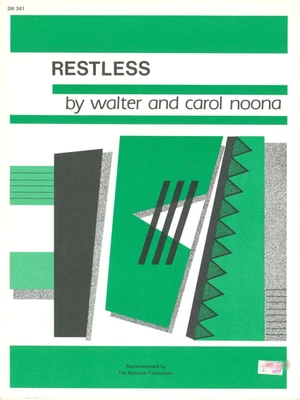 Restless Piano Solo Sheet Music 1973 Walter Carol Noona Heritage - Image 1 of 4