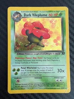 Pokémon TCG Dark Vileplume 13/82 Holo Unlimited DMG - Image 1 of 2