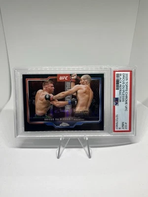 2025 Topps Chrome UFC Dricus Du Plessis #137 Black Refractor /10 PSA 9 🔥💪🏻 - Image 1 of 4