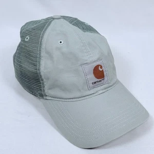 Carhartt Trucker Mütze Kappe verstellbar Druckknopflasche grau Netzrücken Logo Baseball Freizeit - Bild 1 von 9