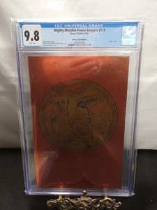 Lámina con logotipo naranja Megazord Mighty Morphin Power Rangers #119 CGC 9,8 - Imagen 1 de 3