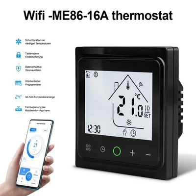 Tuya Smart Thermostat Wandmontierter Raumthermostat elektrische Fußbodenheizung - Bild 1 von 4