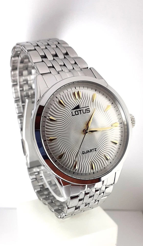 Orologio Uomo Classico Lotus 19056/2 In Acciaio Con Quadrante Grigio - Immagine 1 di 4