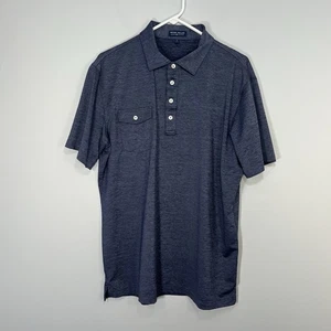 Peter Millar Shirt Mens Large Blue Crown Crafted Polo Golf Performance Casual - Picture 1 of 8