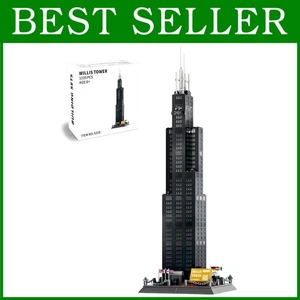 Chicago Willis Tower Modell - Wahrzeichen Bausteine - Bild 1 von 9