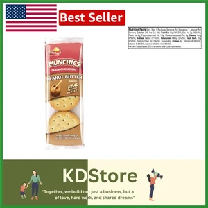 Galletas para tostadas de mantequilla de maní al horno - Conveniencia crujiente en mangas del tamaño de un bocadillo - Imagen 1 de 3
