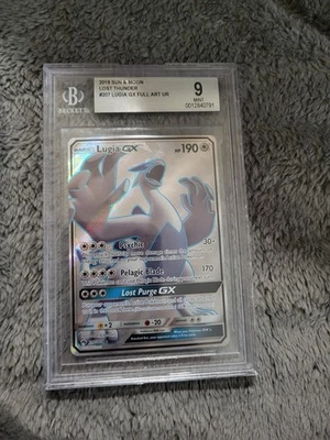 BGS 9 Lugia Gx Lost Thunder #207 Full Art UR 2018 Sun And Moon - Image 1 of 2