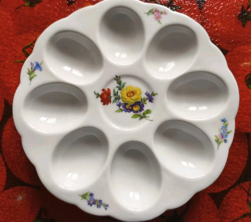 toller Eierteller Eierplatte Triptis Porzellan Neuwertig  - Bild 1 von 2