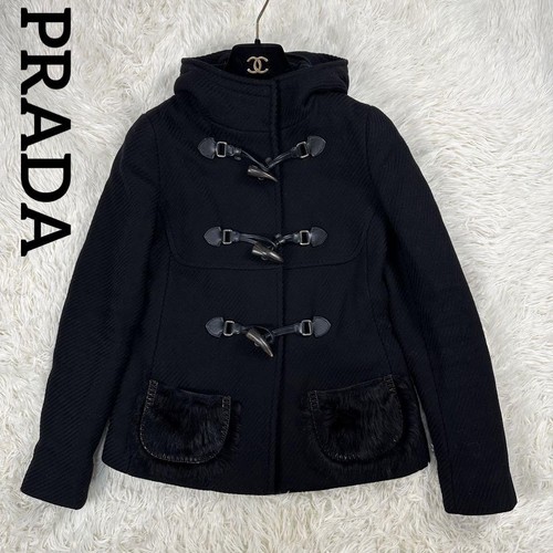 Raro cappotto Prada borsone pelliccia di pecora 06Aw
