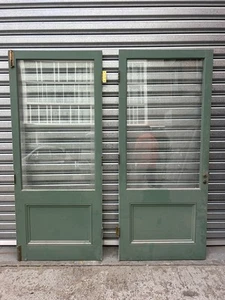Solid Timber Glass French Doors - 1733w X 2023h 40d. 870w & 863w - Picture 1 of 5