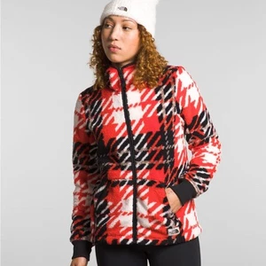 Chaqueta polar de cabina The North Face nueva con etiquetas cremallera completa roja ardiente para mujer talla XS acogedora - Imagen 1 de 16