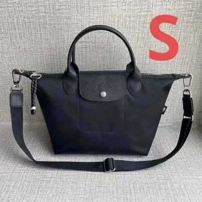 Longchamp Le Pliage Energy Shoulder Tote Bag 2Way Bag S Black Outlet F/S Japan - Image 1 of 4