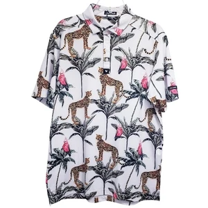 BAD BIRDIE Wildlife SS Core Performance Polo Athletic Fit Men's Size Large *Flaw - Picture 1 of 12
