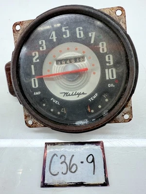 Medidores de velocímetro Cluster OEM 1952-1954 Willys Jeep Aero CJ5 CJ6 Foto 1 de 4