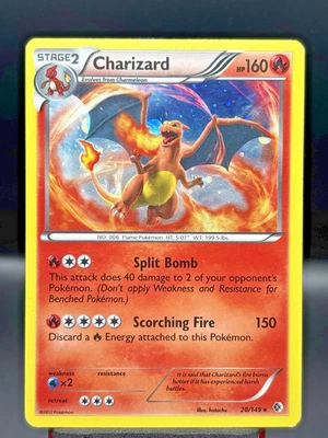 Charizard 20/149 B&W Boundaries Crossed Rare Cosmos Holo Pokemon Card - MP - Image 1 of 4