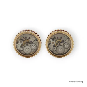 Tateossian Manschettenknöpfe in Uhrwerkoptik 17 Jewels Rosevergoldet - Bild 1 von 5