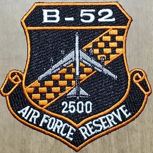 B-52 STRATOFORTRESS BOMBER AIR FORCE RESERVE 2500 HOURS USAF PATCH COLOR FLIGHT - Picture 1 of 2