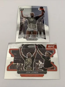 2022 UFC Prizm (2 Card Lot) JON JONES Flashbacks #24 & Base #4 - Bild 1 von 6