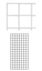 Wire Grid Panel 2' x 4'  White Retail Display Craft Gridwall Double Wire Sides