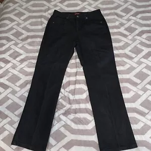 Lee Riveted Ultimate 5 Denim Jeans Womens Size 12 M Black Denim (See Photos)!! - Picture 1 of 10