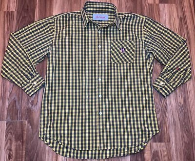 Camisa Robert Graham Abotonada Para Hombre X Grande Amarilla A Cuadros Usada en Excelente Condición Foto 1 de 4