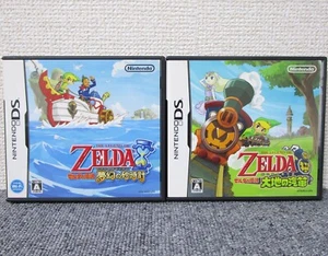 Nintendo DS The Legend of Zelda Phantom Hourglass & Spirit Tracks set Japan NDS - Picture 1 of 3
