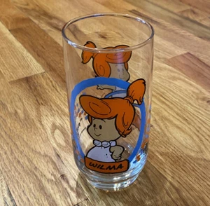 Wilma The Flintstone Niños Personaje Vidrio Pizza Hut 1986 - Imagen 1 de 11