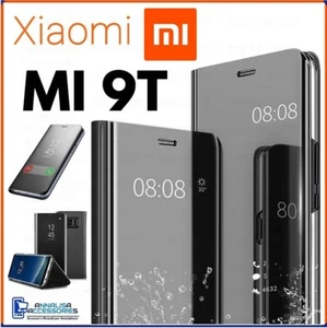 FUNDA LIBRO FLIP COVER CLEAR VIEW para XIAOMI MI 9T / 9 T PRO CARCASA NEGRA TAPA - Imagen 1 de 11