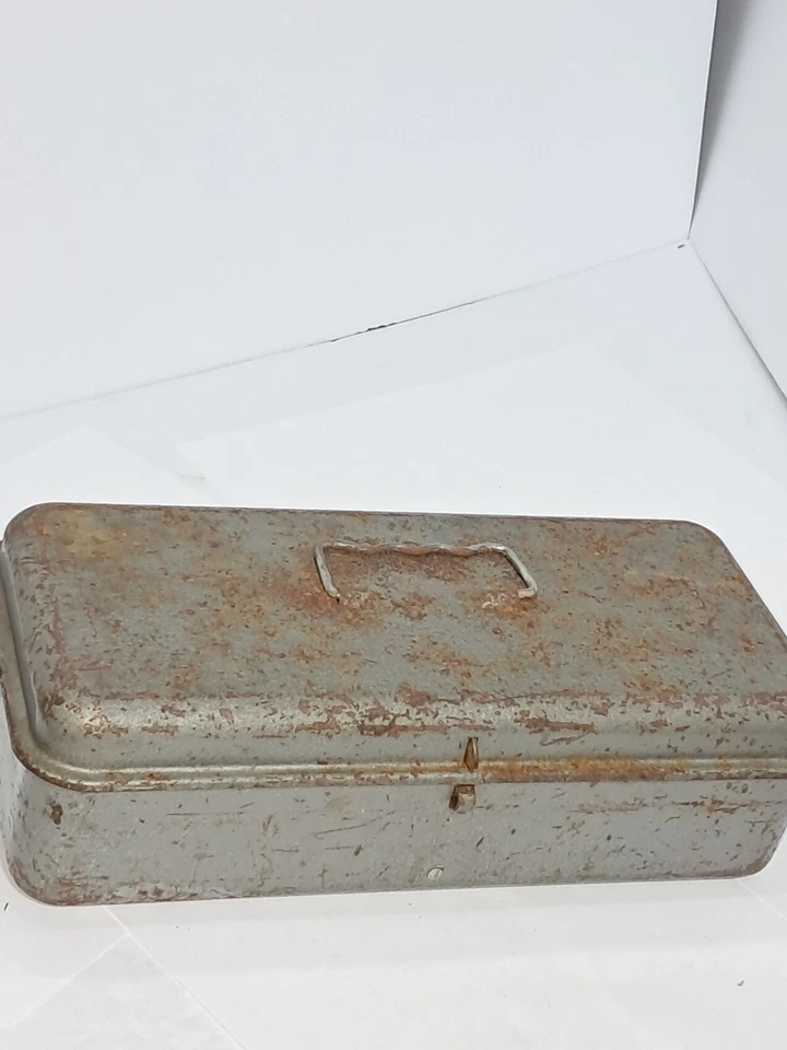 Small Metal Tool Box With Misc. Tools & Parts (s) - Image 1 of 4