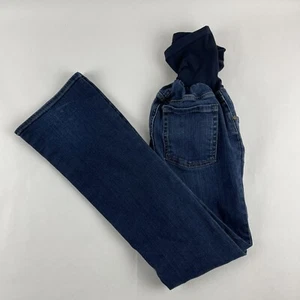 A Pea In The Pod Maternity Jeans Womens Small Blue Denim Pockets - Picture 1 of 9