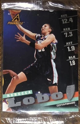 1998 PINNACLE WNBA PACK SEALED PROMO BOLTON-HOLIFIELD REBECCA LOBO ON BACK - Image 1 of 2