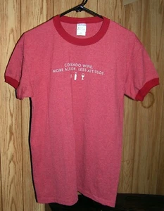 NEU Colorado Wein - mehr Höhe weniger Haltung. T-Shirt Herren Medium rot meliert - Bild 1 von 5