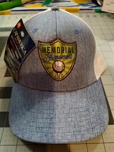 Memorial Golf Tournament Trucker 5th Annual Style Hat New Snapback Blue/white - Picture 1 of 6
