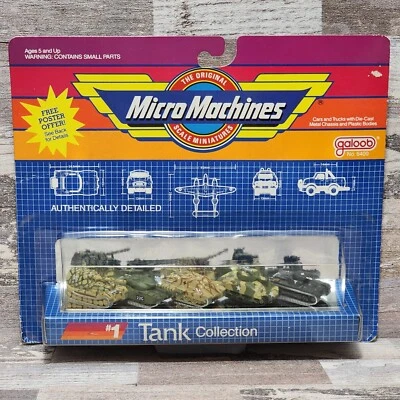 Vintage Galoob Micro Machines #1 Tank Collection 6400 (1980's) Panzer Sherman - Image 1 of 4