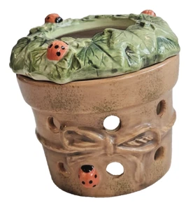 Hallmark Marjolein Bastin Hand Painted Ladybug 3” Tealight Candle Holder w/Lid - Picture 1 of 8