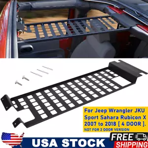 Roof Rack Hard Top Molle Racks Luggage Panel for 2007-18 Jeep Wrangler JK 4 Door - Picture 1 of 9