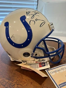 Peyton Manning Signed Full-Size Colts Riddell Pro Line Game Helmet w/ COA - Picture 1 of 13