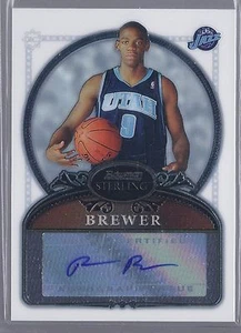 2006-2007 tarjeta de novato autografiada jazz de baloncesto Bowman Sterling Ronnie Brewer - Imagen 1 de 2
