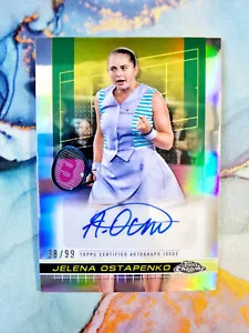 Jelena Ostapenko rifrattore automatico argento /99 2024 Topps cromo tennis - Foto 1 di 2